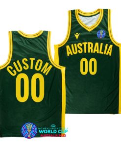 Custom 2022 Fiba Womens Basketball World Cup Australia Bronze Medal Green Jersey