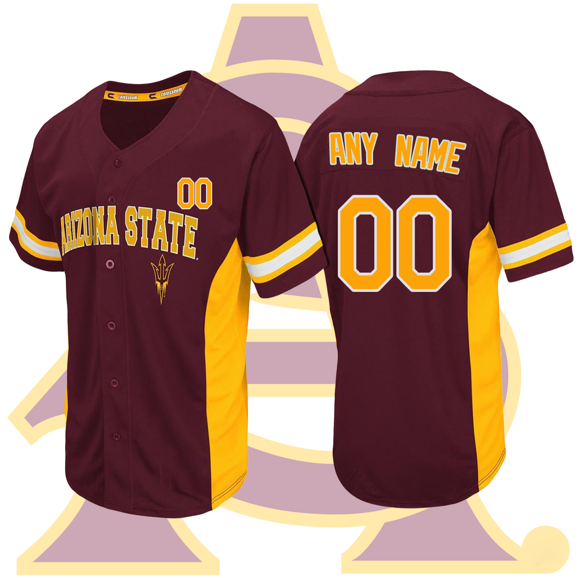 Custom Arizona State Sun Devils Cardinal Strike Zone College Baseball Custom Jersey Custom Arizona State Sun Devils Cardinal Strike Zone College Baseball Custom Jersey