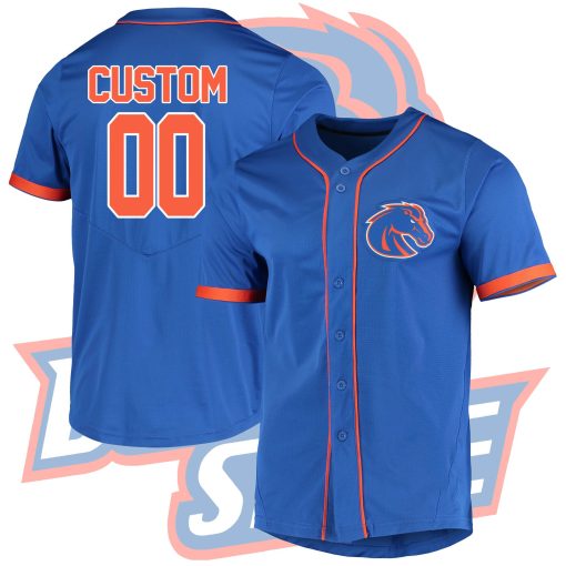 Custom Boise State Broncos Royal Vapor Untouchable Elite Custom Jersey College Baseball