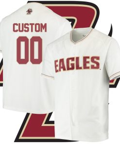 Custom Boston College Eagles White Custom Jersey College Baseball
