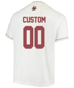Custom Boston College Eagles White Custom Jersey College Baseball Custom Boston College Eagles White Custom Jersey College Baseball
