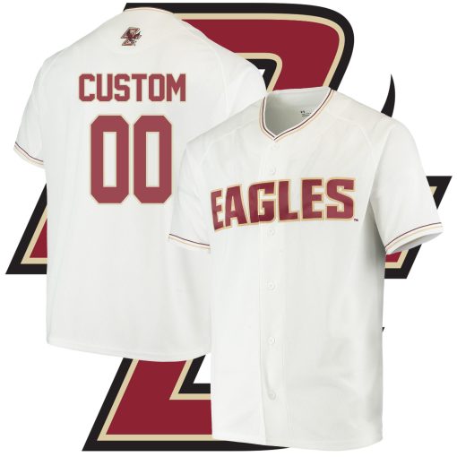 Custom Boston College Eagles White Custom Jersey College Baseball