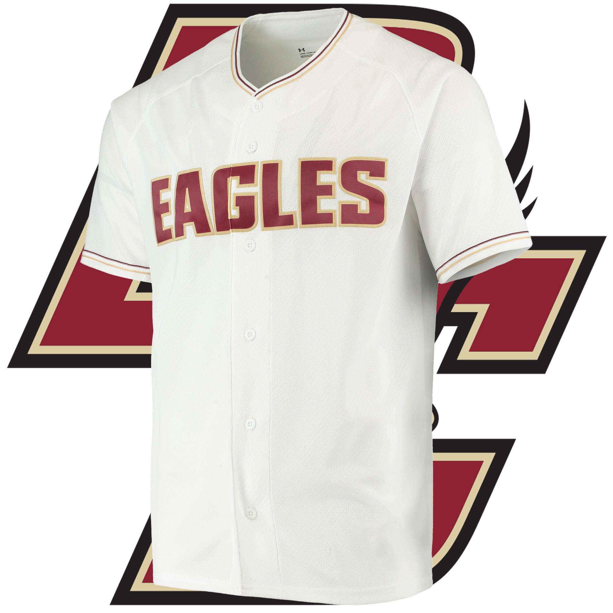 Custom Boston College Eagles White Custom Jersey College Baseball Custom Boston College Eagles White Custom Jersey College Baseball