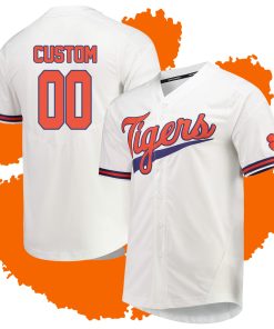 Custom Clemson Tigers White Vapor Untouchable Elite Jersey College Baseball