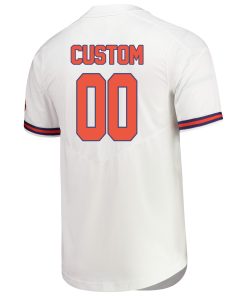 Custom Clemson Tigers White Vapor Untouchable Elite Jersey College Baseball