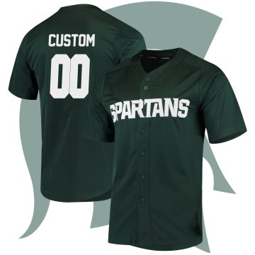 Custom Michigan State Spartans Green Vapor Untouchable Elite Jersey College Baseball