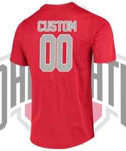 Custom Ohio State Buckeyes Red Vapor Untouchable Elite Jersey College Baseball