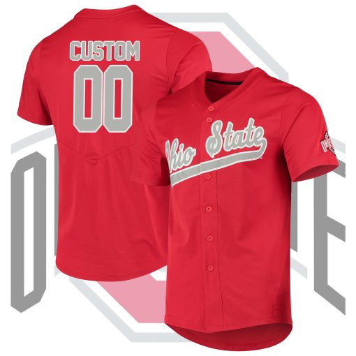 Custom Ohio State Buckeyes Red Vapor Untouchable Elite Jersey College Baseball