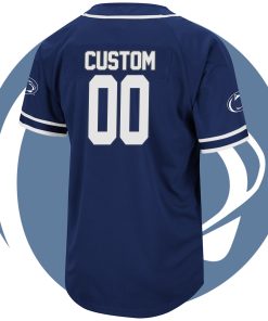 Custom Penn State Nittany Lions Colosseum Turf 'n' Turf Baseball Jersey - Navy