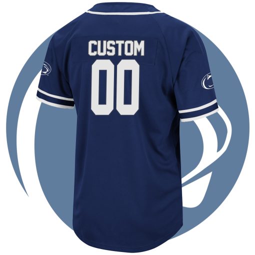 Custom Penn State Nittany Lions Colosseum Turf 'n' Turf Baseball Jersey - Navy