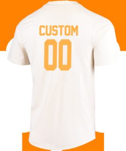 Custom Tennessee Volunteers Full-Button Baseball Jersey - Cream Custom Tennessee Volunteers Full-Button Baseball Jersey - Cream