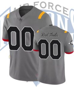 Custom Air Force Falcons Anthracite Game Red Tails Alternate Jersey