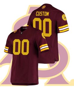 Custom Arizona State Sun Devils Maroon Premier Football Jersey