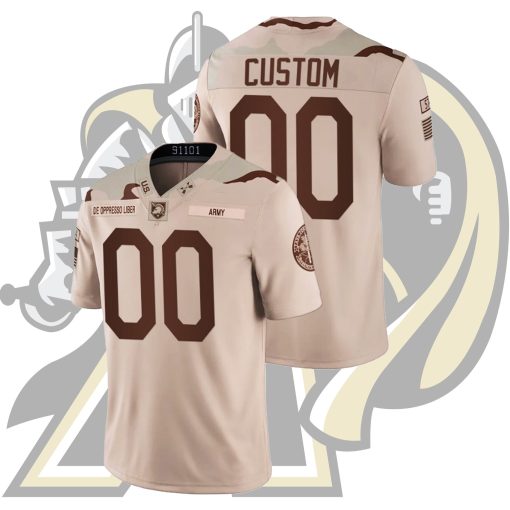 Custom Army Black Knights 2021-22 Oatmeal United We Stand Alternate College Football Jersey