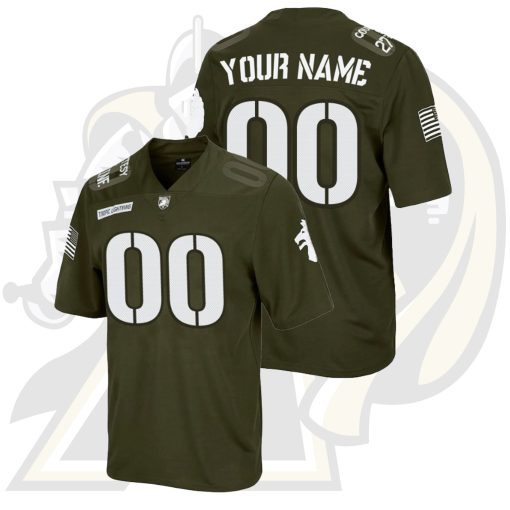 Custom Army Black Knights Olive Rivalry College Football Jersey