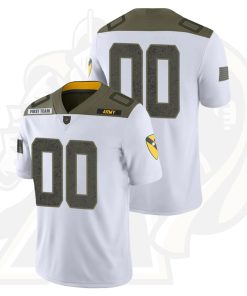 Custom Army Black Knights White 1st Cavalry Division Limited Edition College Football Jersey