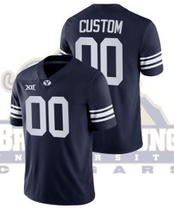 Custom BYU Cougars Navy College Football Big 12 Jersey
