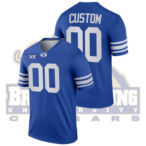 Custom BYU Cougars Royal College Football Big 12 Jersey