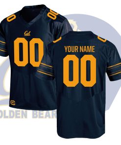 Custom California Golden Bears Navy College Football Jersey