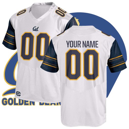 Custom California Golden Bears White College Football Jersey