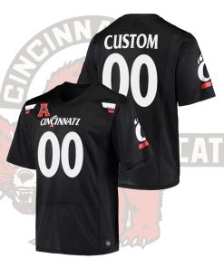 Custom Cincinnati Bearcats Black Alumni College Football The American Patch Jersey