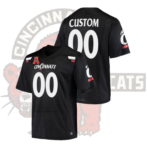 Custom Cincinnati Bearcats Black Alumni College Football The American Patch Jersey