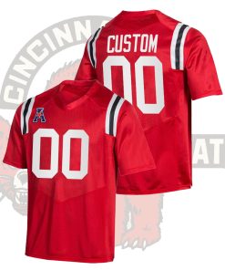Custom Cincinnati Bearcats Red College Football 150th Anniversary Special Game Jersey