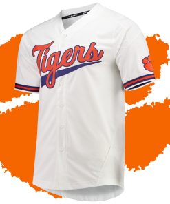 Custom Clemson Tigers White Vapor Untouchable Elite Jersey College Baseball
