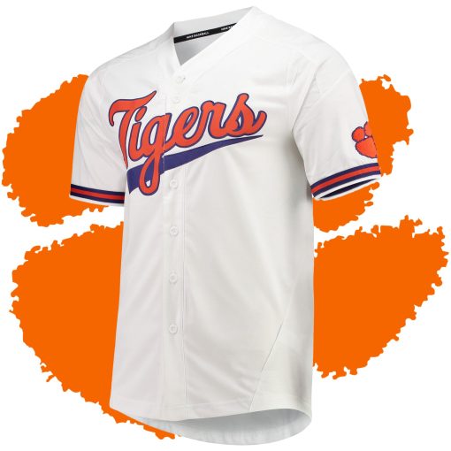 Custom Clemson Tigers White Vapor Untouchable Elite Jersey College Baseball