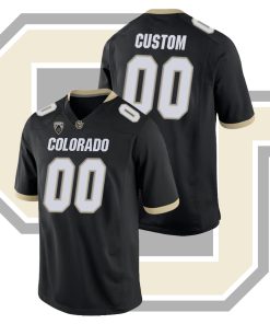 Custom Colorado Buffaloes Black College Football Game Jersey