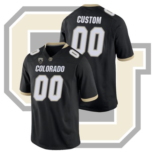 Custom Colorado Buffaloes Black College Football Game Jersey