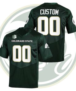 Custom Colorado State Rams College Football Green Jersey