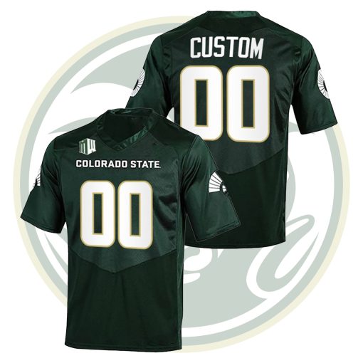 Custom Colorado State Rams College Football Green Jersey