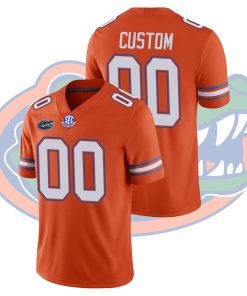 Custom Florida Gators Orange College Football Alternate Game Jersey