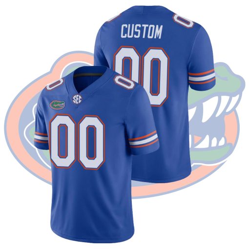 Custom Florida Gators Royal Cotton Bowl Game College Football Jersey