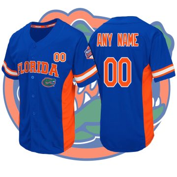 Custom Florida Gators Royal Strike Zone College Baseball Jersey