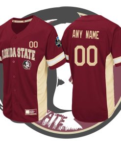 Custom Florida State Seminoles Cardinal Strike Zone College Baseball Jersey