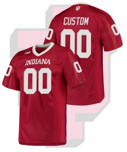 Custom Indiana Hoosiers Crimson College Football Game Jersey
