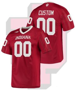Custom Indiana Hoosiers Crimson College Football Game Jersey