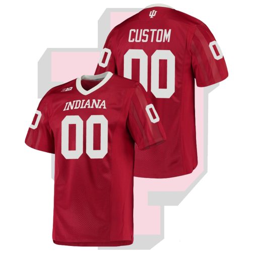 Custom Indiana Hoosiers Crimson College Football Game Jersey