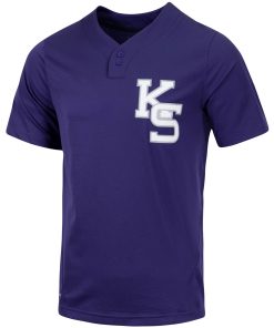 Custom Kansas State Wildcats White Jersey College Baseball Button Up