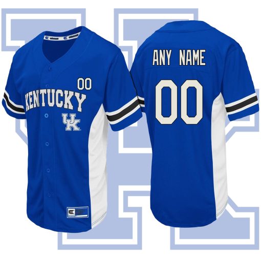 Custom Kentucky Wildcats Royal Strike Zone College Baseball Jersey