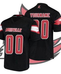 Custom Louisville Cardinals Black College Football Jersey
