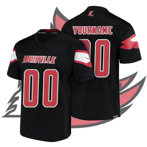 Custom Louisville Cardinals Black College Football Jersey