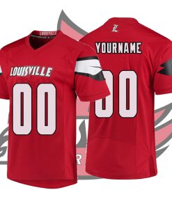 Custom Louisville Cardinals Red College Football Jersey