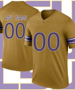 Custom LSU Tigers Gridiron Gold College Limited Throwback College Football Jersey