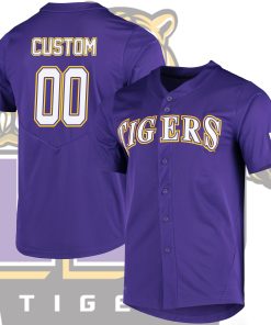 Custom LSU Tigers Purple Vapor Untouchable Elite Jersey College Baseball