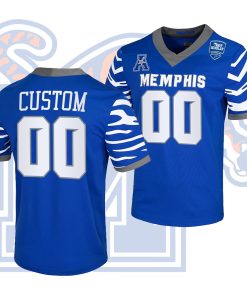 Custom Memphis Tigers Royal College Football Jersey