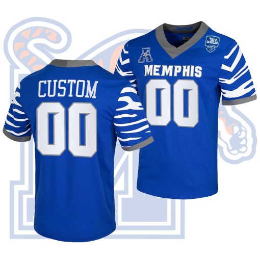 Custom Memphis Tigers Royal College Football Jersey