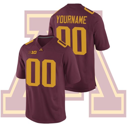 Custom Minnesota Golden Gophers Maroon College Football Jersey